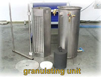 Granulating tank system